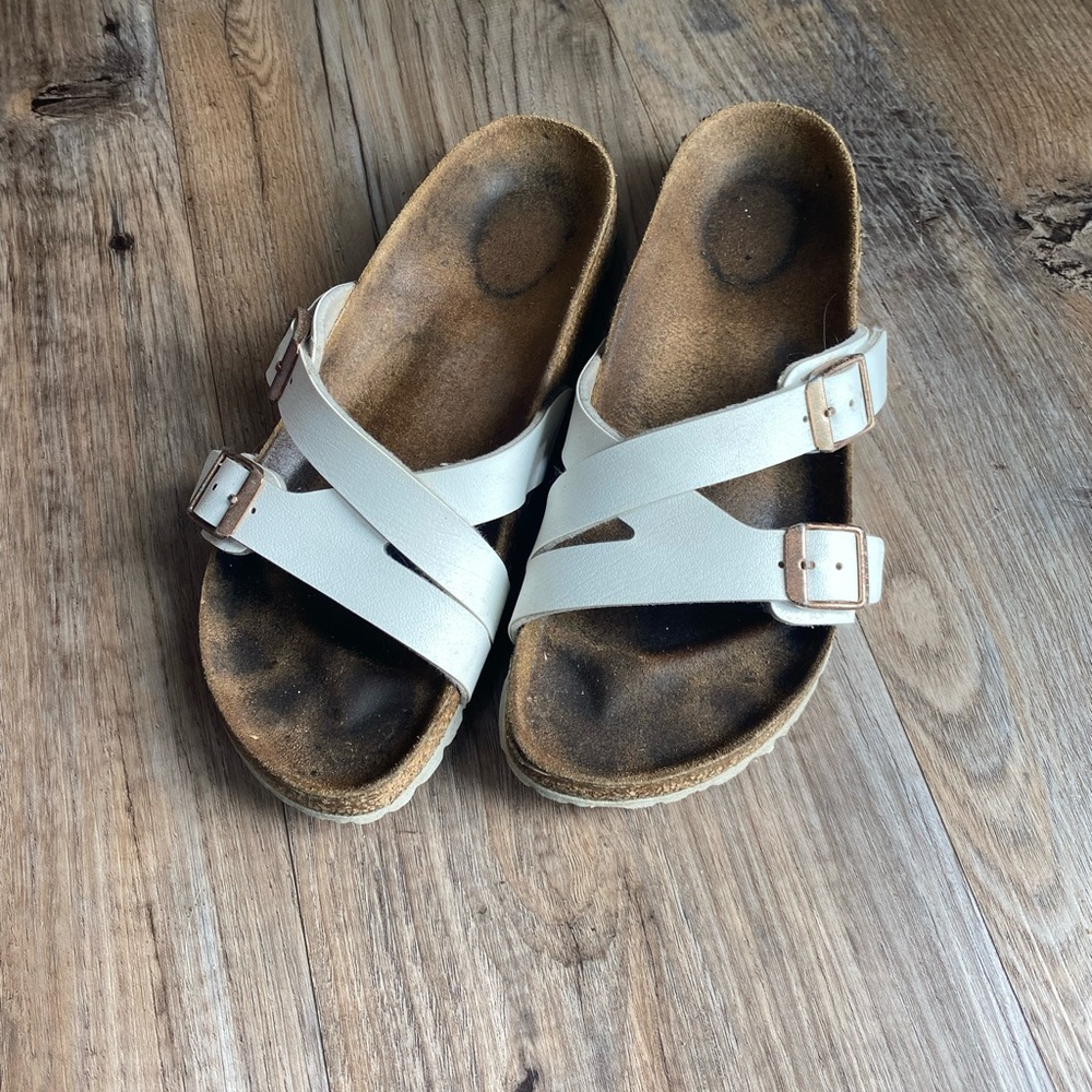 Birkenstock White Yao Balance Sandals